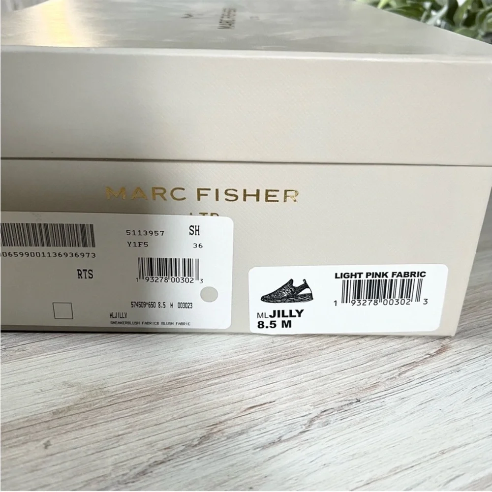 8.5🌿 Marc Fisher Jilly Espadrille Platform Blush Pink Sneaker Mesh Shoes